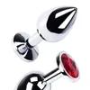 Sex Toy Massager Round Anal Plug 3 Size Metal rostfritt stål slät rumpa dilator prostata vuxna intima varor