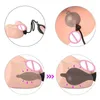 Sex Toy Massager Big Butt Plug Anal Vagina Dilator for Adults 18 Soft Silicone Inflatable Black Dildo Women Men