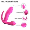 3 I 1 Sucker Vibrator for Women 7 Läges vibrerande anal vagina klitoris stimulator kvinnliga vibratorer erotiska sex