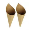 Baking Pastry Tools 100Pcs Creative Vintage Kraft Paper Cylinder Confetti Cones Party Decor Drop Delivery Home Garden Kitchen Dining B Dhynl