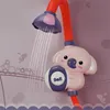 Bath Toys Electric Elephant Shower Toys Kids Baby Bath Spray Water kran utanför badkar Spirrinkler Strong Sug Cup 230919