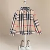 boy clothe plaid designer kids shirts cotton material 100-160 cm baby girls shirt clothes wholesale autumn child clothing sets