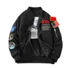 NASA Jackor Fall-Flight Pilot Jacketrock Black Green Bomber Air Force Men NASA Brodery Baseballrockar med blixtlås CP Bomber Jacket Men's Jackets 3 Tax9