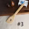 Spatola per cucchiaio di bambù 6 stili Utensile portatile in legno Utensili da cucina Tornitori per miscelazione con intaglio Pale di qualità