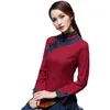 Ethnic Clothing Linen Chinese Traditional Top Qipao Shirt For Woman Cheongsam Style Shirts Blouse Ladies Plus Size Robe Chinoise201f