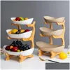 Gerechten Borden Keramische Snoepschotel Woonkamer Thuis Snackplaat Creatieve Moderne Gedroogde Fruitmand Platters En Dienbladen Drop Delivery Othjb