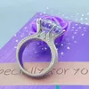 Wedding Rings COSFIX D Color 10 Carat Ring S925 Sterling Silver Plate Pt950 Band Fine Jewelry For Women Wholesale 230915