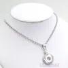 Whole AB Crystal Snap Necklace Interchangeable Snap Pendants Necklace Fit 18mm Snap Buttons Jewelry DIY Bijoux Collier290f