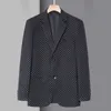 Ternos masculinos Blazers Versão coreana masculina de moda negócios cavalheiro presidiu o estilo britânico lazer escritório magro casamento blazer 230919