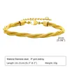 Bracciale intrecciato con catena a triplo serpente multistrato in acciaio inossidabile, gioielli con maglie, 2 mm, 8,3 pollici, placcato oro per le donne ragazze m1539