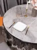 Toalha de mesa de PVC à prova d'água resistente a óleo, lavagem livre e luz escaldante, toalha de mesa de jantar luxuosa de alta qualidade