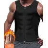 Herren Tank Tops Abnehmen Neopren Weste Trainer Shapewear Sweat Shirt Body Shaper Taille1276K