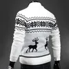 Geyik Noel Sweaters MAN O Boyun Sıradan Pullover Erkek Sweater Erkek Jumper Erkek Triko Sueter İnce Üst Kış Sweters T200402752