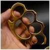 Brass Knuckles Thickened Metal Finger Tiger Safety Defense Knuckle Duster Self-Defense Equipment Bracelet Pocket Edc Tool5236247H Drop Dhpny