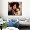 Portret olieverf schilderij moeder en kind print op canvas poster voor woonkamer slaapkamer muur decor