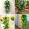 Faux Floral Greenery Artificial Plants Hanging 105cm 41 5in lvy Vine panrt Leaves for Wall House Room Patio Indoor Outdoor Wedding banquet Decoration 230919