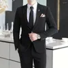 Men's Suits 2023 High-quality Wedding Suit (suit Western Pants) Business Fashion Handsome Groom's Dress Casual Two-piece Set