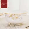 Tallrikar 60 huvuden Jingdezhen keramik kinesiska rätter set bordsartiklar ris skål sopp sallad nudlar tallrik servis uppsättningar