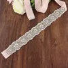 Sparkly Beaded Crystal Bridal Sashes Adjustable Transparent Rhinestones Wedding Bridal Belt Bridal Accessories Wedding Sash ZY310B