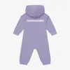 Family Matching Outfits 0~24 Months Kids's Zippered Long Sleeve Hooded Jumpsuit Boys And Girls Bodysuits For Infants born Baby Summer Clothes 230918