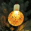 Bulb Ornament Sublimation Acrylic Blanks with LED Light Shinny Xmas Tree Decoration by Ocean