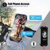 Support de téléphone de vélo détachable Support de téléphone portable universel pour moto de vélo Support de téléphone de moto réglable rotatif à 360 ° Compatible pour les smartphones de 4" à 6,7"