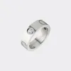 Pierścień Love Pierścień Designer dla kobiet Pierścień Pierścień Tytanowy Diamentowy pierścionek Diamond Pierścień Złota nigdy nie zanikają niealergiczne złote srebrne R276D