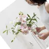 Fiori per matrimonio Bouquet di alta qualità per la sposa Fiore artificiale con seta in mano Dicembre