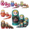 Dockor Strawberry Girls Matryoshka Doll Wood Snowman Russian Nesting Dolls For Kids Brithday Christmas Gifts Children's Day Gifts 230918