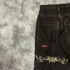 Jeans para hombres JNCO Jeans Y2k Hip Hop Estampado gráfico Gótico Negro Baggy Jeans Pantalones retro Hombres Mujeres New Streetwear Pantalones de pierna ancha de cintura alta T230919