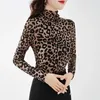 camicia in pile leopardo