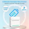 Portable Pocket Mini Printer: Ink-Free, Wireless Download App, Print Photos, Labels & More - Perfect For Christmas, Halloween & Thanksgiving Gifts!