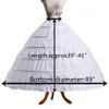 High Quality Women Crinoline Petticoat Ballgown 6 Hoop Skirt Slips Long Underskirt for Wedding Bridal Dress Ball Gown2649