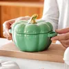 Dinnerware Sets Unbreakable Pumpkin Cup Funny Cartoon Soup Bowl Coffee Mug Microwave Safe with Lid Cute for Pasta Yogurt Salad 230919