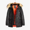 Men's Down Parkas N-3B Winter ALASKA Coat Men Fur Hood Slim Fit Thick Parka Padded Military Jacket for Cold Weather 230918