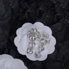 Plated 925 Silver Luxury Brand Designers Letters Stud Geometric Famous Women Round Crystal Rhinestone Earring Wedding perty Jewerlry Circular Diamond ruby 446