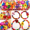 100pcs Girls Natural Wood Beaded Bracelets Styles Mix Children Wooden Wristbands Child Party Bag Fillers Birthday Gift Whole J256C