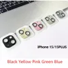 9H Temperli Cam Alüminyum Metal Kamera lens Koruyucuları İPhone 15 için İnce Delik Mobil Kamera Film Kılıfı Kapak Plus 15 Pro Max