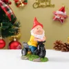 Objets décoratifs Figurines Un vieil homme sur une résine de tricycle ornements 230919