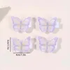 ヘアアクセサリーOaoleer 4PCS/セット甘い女の子の蝶のクリップかわいい刺繍ピンバレットプリンセスヘッドウェアベイビー