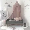 CRIB NETTING BABY CAMOY MOSQUITO NETS Säng gardin sängkläder rosa flickor prinsessan lek tält för barn barn rum dekoration 230918
