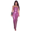 Urban Sexy Dresses Beach Pareo For Women Dress Summer Clothes 2023 Cover Up Kim Kardashian Sex With Female Feeling Zipper Pu Leather Solid 230919