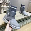 2023 Australien Mini Schneestiefel Stiefeletten Australischer Klassiker Lässiger Winter voller Pelz flauschiger pelziger Satin Mode Damen Booties Hausschuhe Strass Schuhe 60fe #