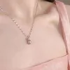 Collier avec pendentif en argent sterling S925 de haute qualité pour sac de bénédiction de style chinois pour femme, chaîne de clavicule d'été pour cadeau de fête des mères