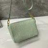 Moda feminina tecido câmera saco de luxo designer crossbody sacos ombro palha preta aleta bolsa hobo sacos