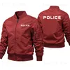 Men's Jackets Police letter print Bomber Jacket Men Casual Jacket Men Thick Winter Windbreaker Pilot Parkas Clothes Outdoor thermal jacket T230919