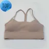 LL-008 Bra justera Yoga Sport High Impact Fitness Sömlösa topp Gym Kvinnor Aktiv Wear Workout Vest Sports Tops samma stil Hot Sellhg