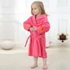 Coperte Accappatoio per bambini Con cappuccio Asciugamano da bagno per bambini Tessuto di cotone spesso Drago Design per ragazze Bambini 1-6 anni Felpe con cappuccio da doccia