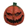 Party Maskers Halloween Pompoen Hoofd Masker Kostuum Rekwisieten Latex Hoofddeksels Dons Decoratie Benodigdheden 230919