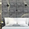 Wall Stickers 12pcs 3D Sticker Brick Grain Pattern PVC Waterproof SelfAdhesive Paper 30x30cm Bathroom Pegatinas Pared 230919